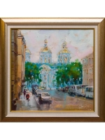 Картина маслом Никольский собор Сухоплюев