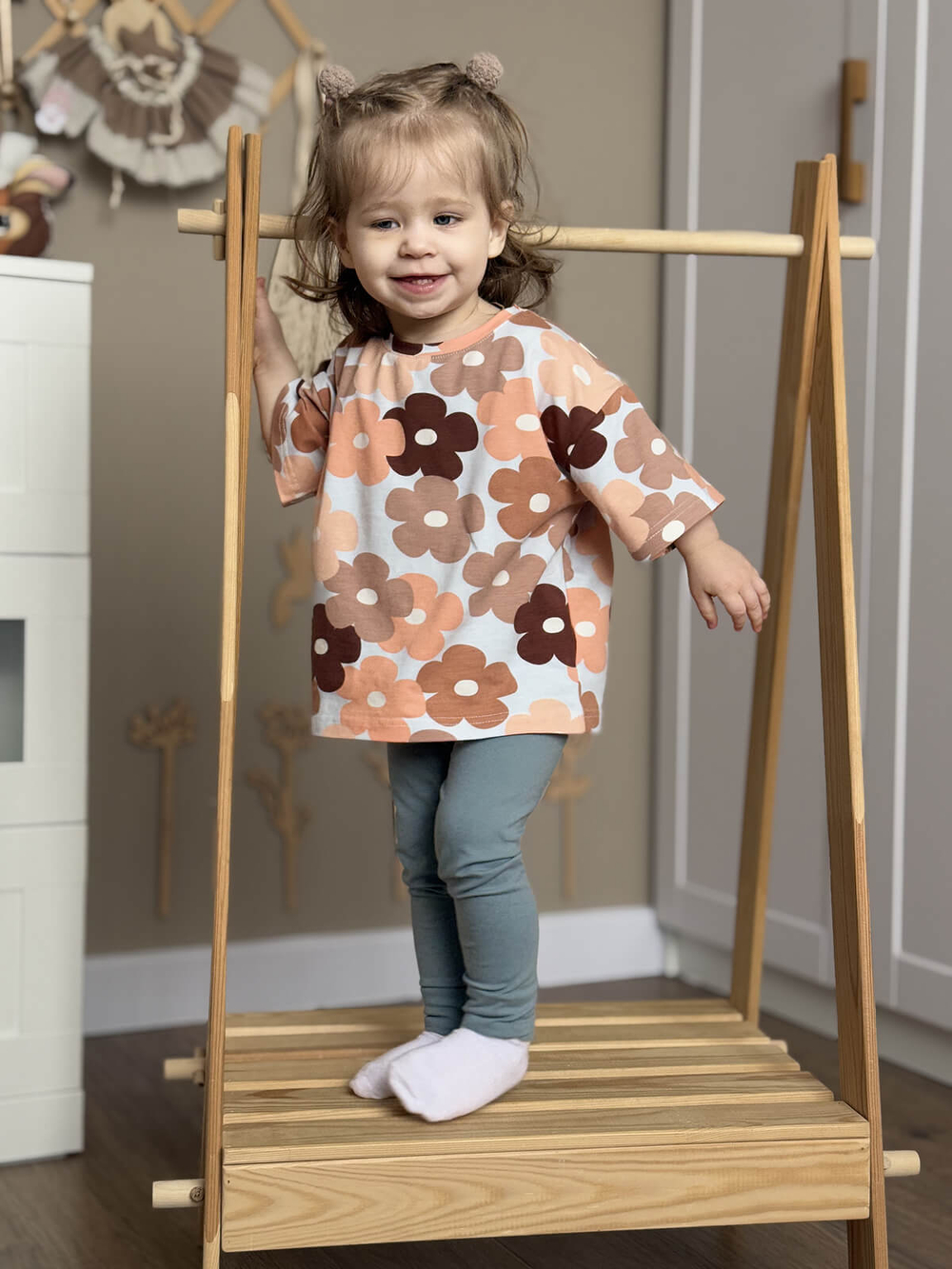 Футболка оверсайз Mjölk Осенние цветы