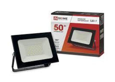Прожектор св/д 50W(4000Лм) 6500К 168х155х22 InHome