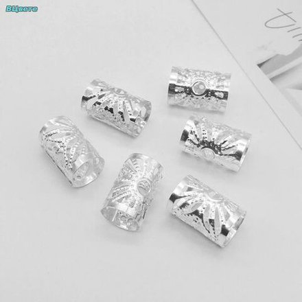 Серебряные алюминиевые бусины 10*15 мм