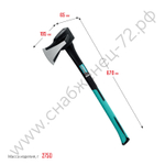 СИБИН Фибергласс, 2000/3100 г, 670 мм, ″Ушастый″ топор-колун (2083-20)