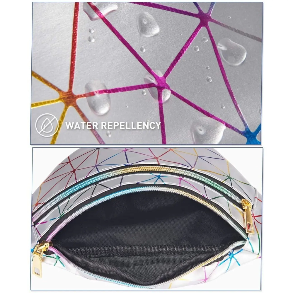 Сумка на пояс «Harizma», цвет серебро, 31*12 см