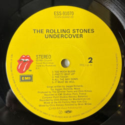 Винтажная виниловая пластинка LP The Rolling Stones Undercover (Japan 1983) (Obi) Too Much Blood