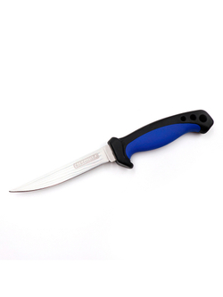 Нож разделочный "СЛЕДОПЫТ" прорезиненная ручка, 127 мм, в чехле