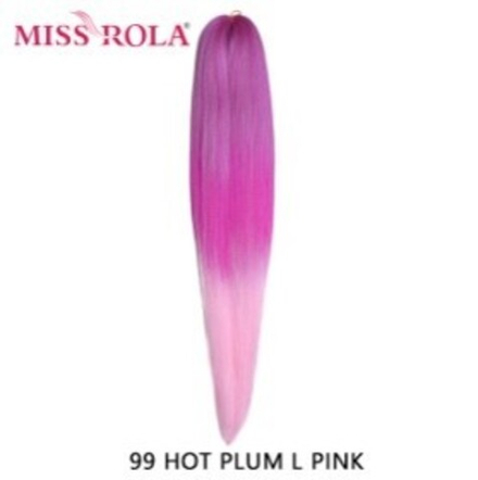 Канекалон M08 Easy Braid (искуственные волосы) 3 цветный Hot plum/ light pink