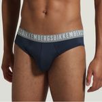 Мужские трусы брифы синие набор 2 в 1 Bikkembergs CLASSIC BKK1USP02BI/2