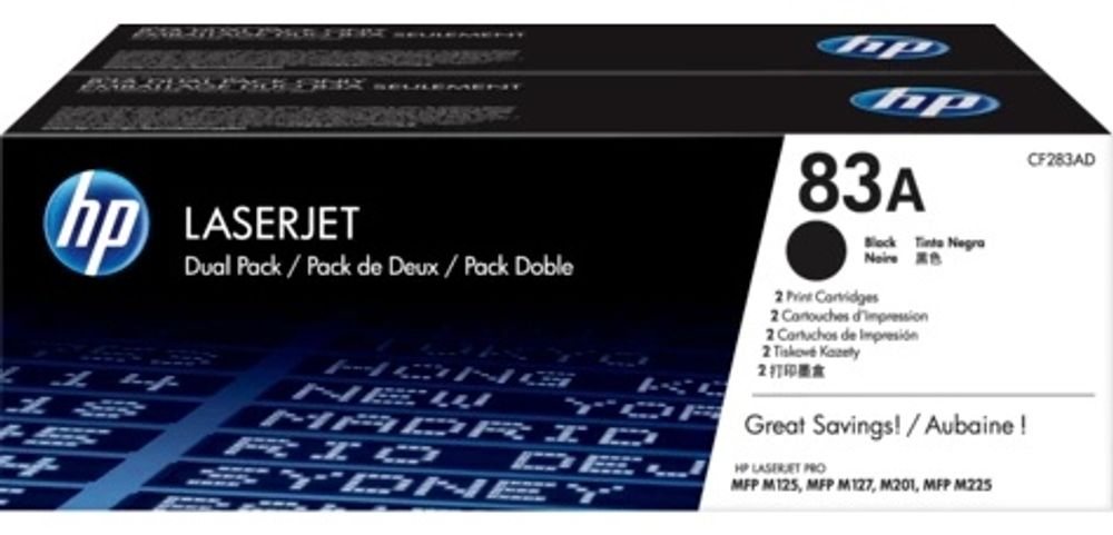 Картриджи HP CF283AD черный