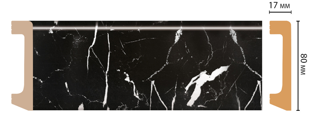 Плинтус DECOMASTER D235-78/20 (80*17*2400 мм)