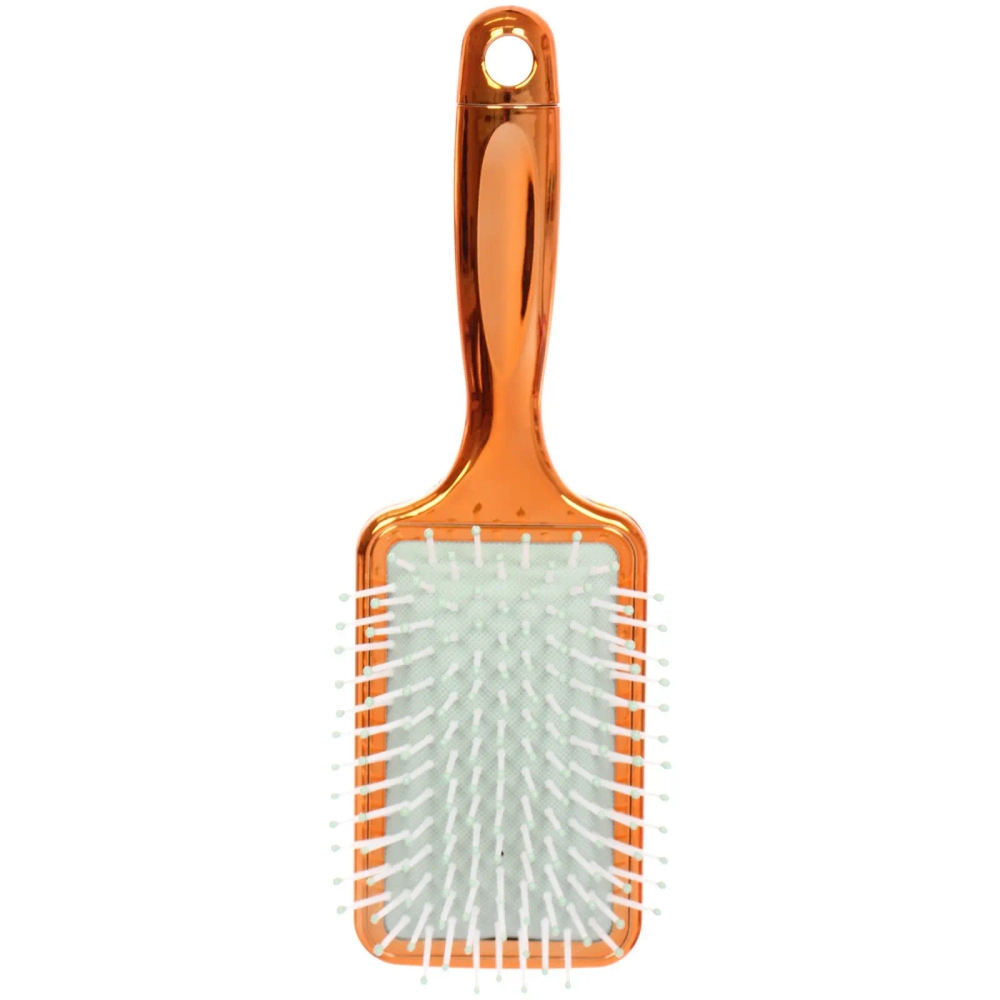 Расческа массажная зеркальная «Animals», принт девушки, микс 4 цвета, 7*23.5см, (блистер Ultramarine)