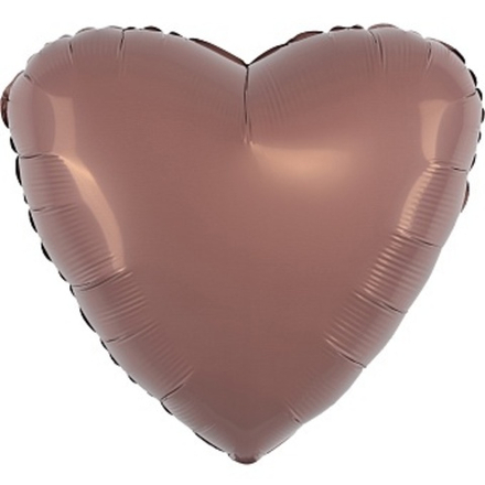 Р 18'' Сердце Мокко 40 см.