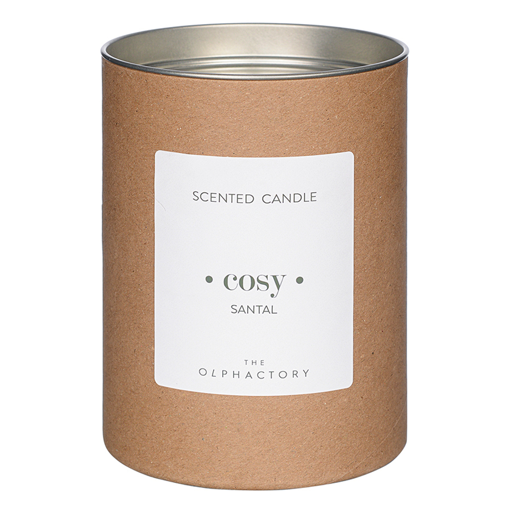 Свеча ароматическая the olphactory, cosy, santal (новая), 40 ч