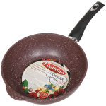 Сотейник алюминий, 26 см, антиприг, Горница, Шоколад, ст261аш
