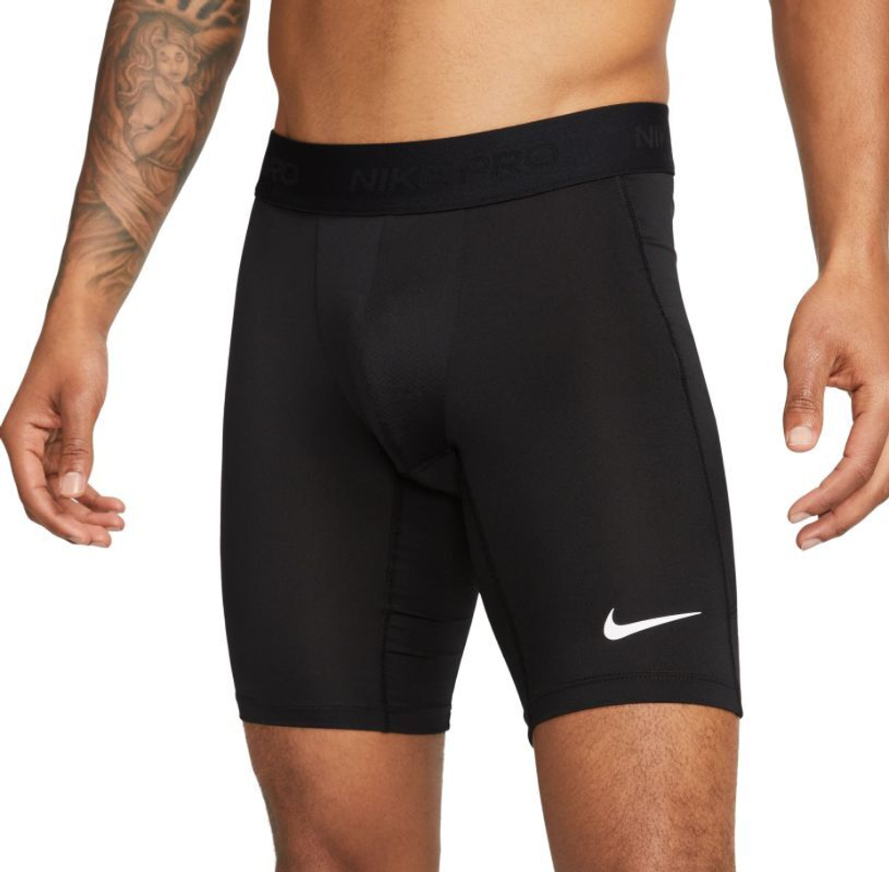 Термобелье Nike Pro Dri-Fit Fitness Long Shorts - black/white