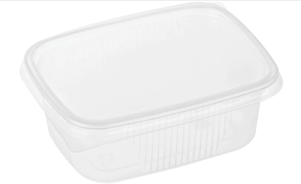 Одноразовый пластиковый контейнер с крышкой, 108 серии , 250 мл., прозрачный. 1 упак. 100 шт.