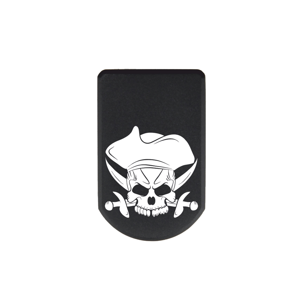 Пятка +3 патрона для магазинов Grand Power, ПЛК, CZ, Tanfoglio с гравировкой Пираты