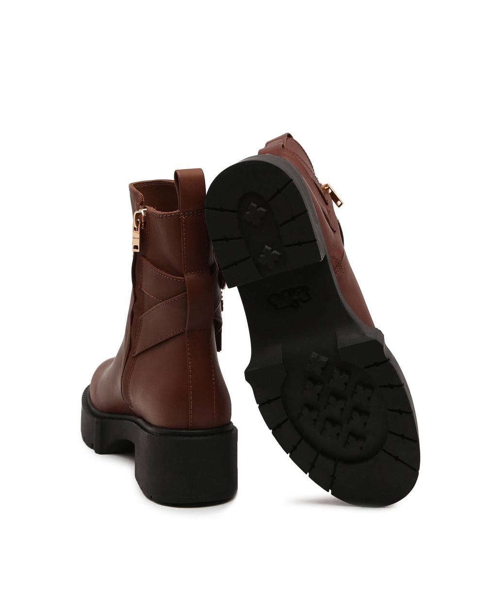 Кожаные ботильоны Coach - коричневый(CB995)