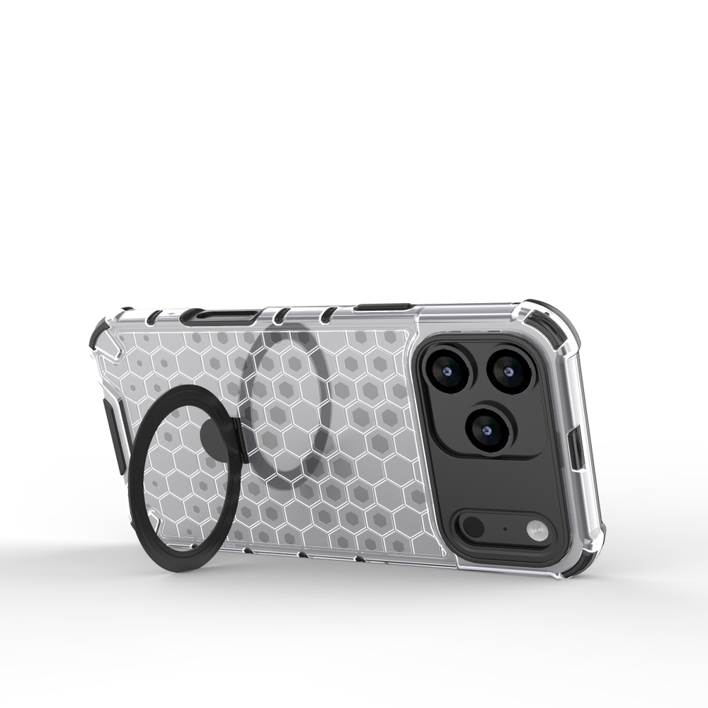 Прозрачный чехол Honeycomb Stand Case для iPhone 17 Pro Max