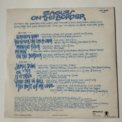 Винтажная виниловая пластинка LP Eagles On The Border (UK 1974)