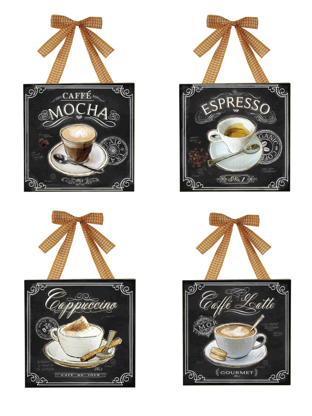 Панно на стену для интерьера набор 4 шт "Лаванда"