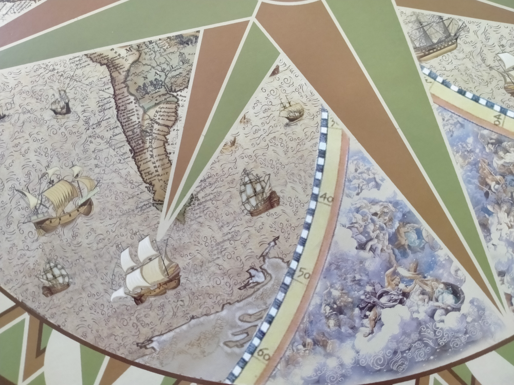 Jufeng Глобус-бар напольный со столиком d 33