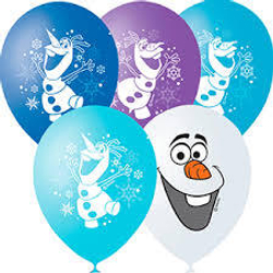 Шар с рисунком Снеговик