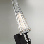 5429/5WL MODERN ODL_EX24 137 черный матов./прозрачный/металл/стекло/акрил Бра LED 5W 3000K 350Лм FUNGO