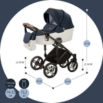 Детская коляска Nuovita Carro Sport 2 в 1 Blu bianco/Сине-белый