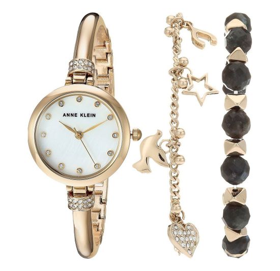 Женские наручные часы Anne Klein 2840LBDT в наборе
