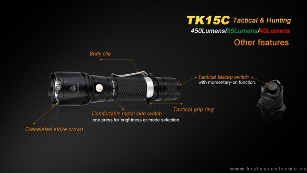 Фонарь TK15UE2016bk CREE XP-L HI V3 LED Ultimate Edition