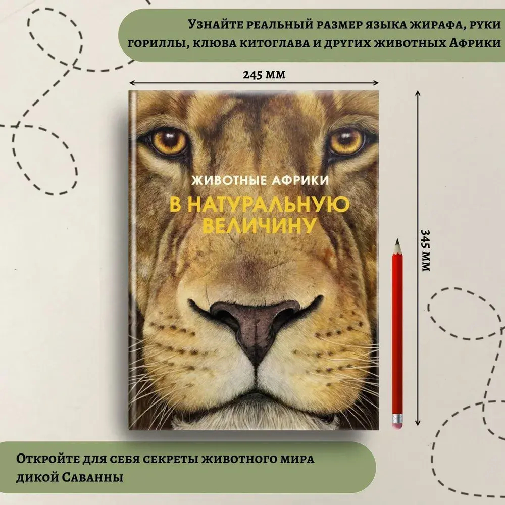Животные Африки в натуральную величину
