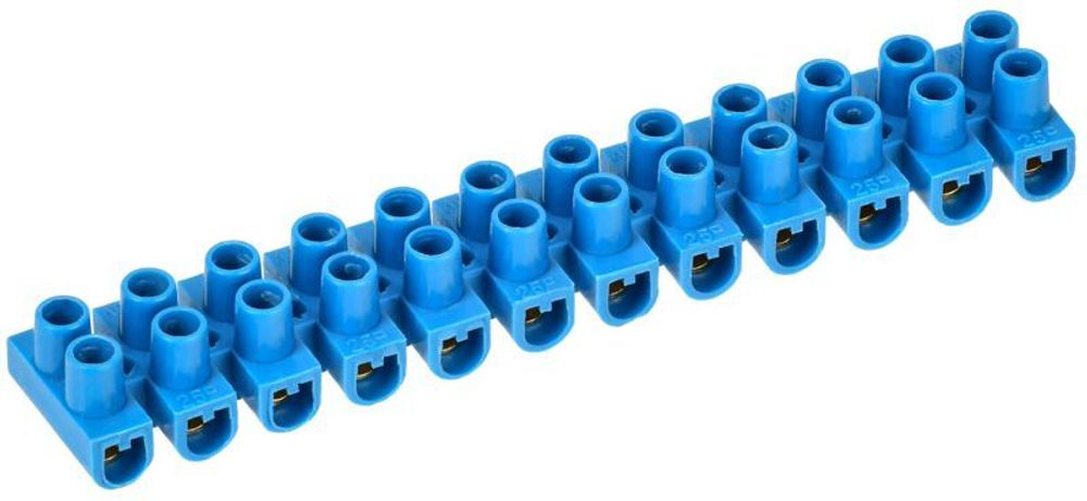 Колодка клеммная полистирол ЗВИ-3 н/г 1.0-2.5кв.мм син. (блист.2шт) IEK UZV6-003-04-2