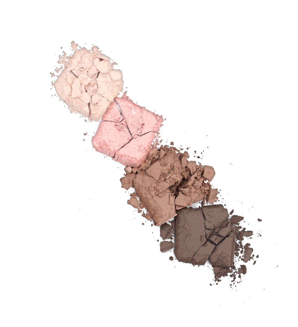 LuxVisage Тени для век Glam Look 4-х цветные тон 1 Молочный шоколад