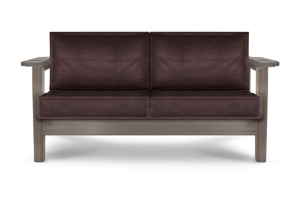 Диван Victory (Grey_bristol,Винилискожа Mahogany,Винилискожа (Mahogany) цвет № 202)