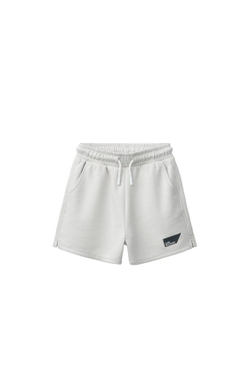 ZARA ШОРТЫ INTERLOCK С НАШИВКОЙ, ЦВЕТ ЛЬДА