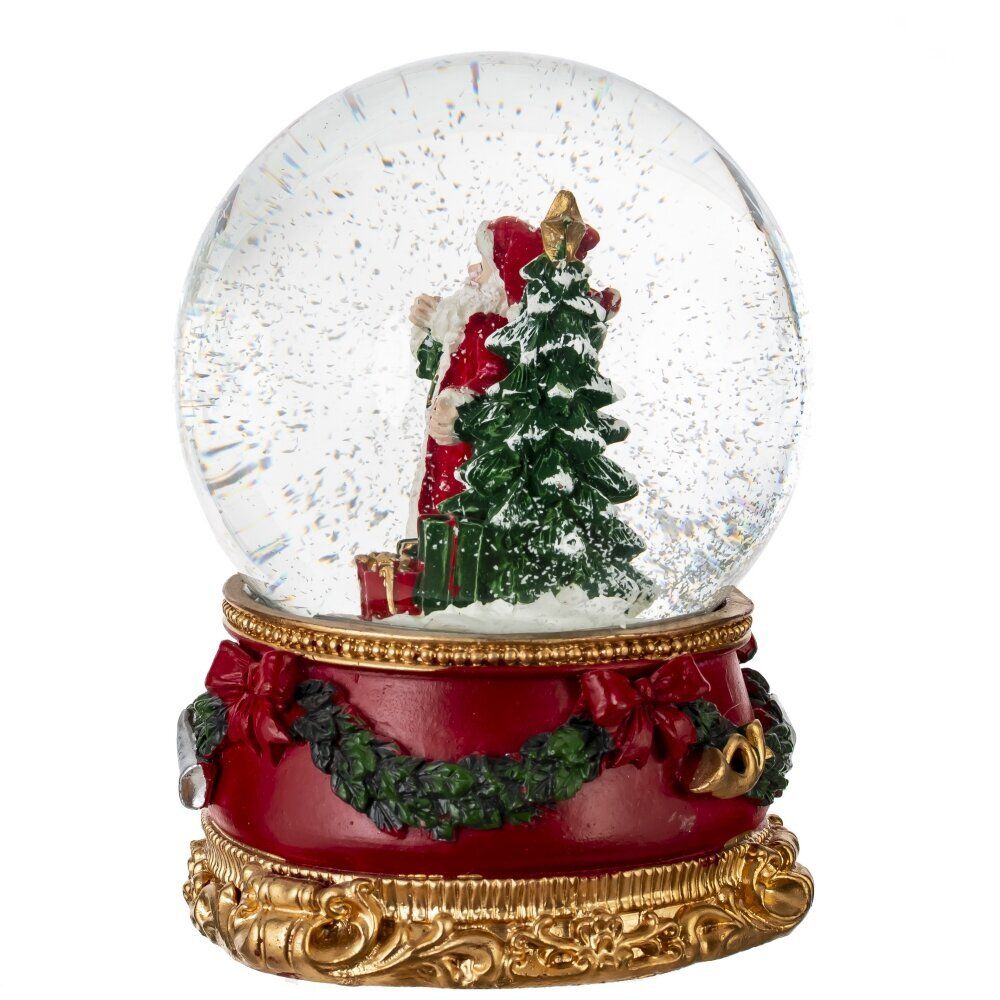 GAEM Фигурка декоративная "Дед Мороз" в стекл шаре, D 10 см, L10 W11 H13 см