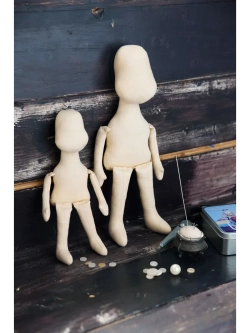 Бумажная выкройка тела интерьерной куклы Маша