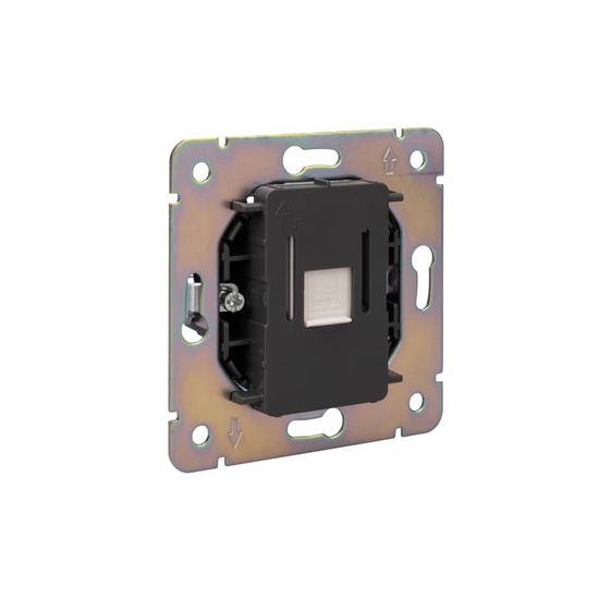 Розетка ROUND компьютерная RJ45 кат6 с/у перламутр KRANZ