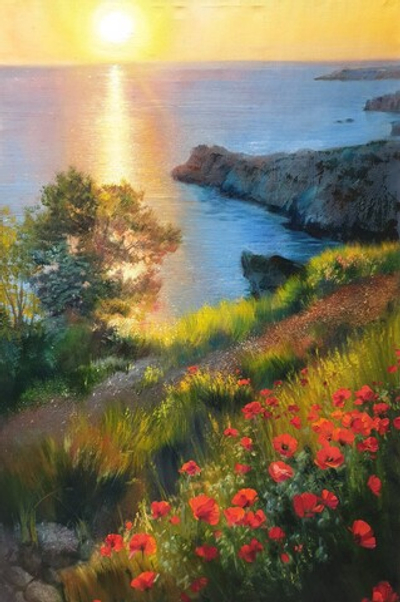 Маки у моря