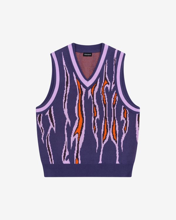 Жилет Вязаный Hellcome темно-фиолетовый - фото 1