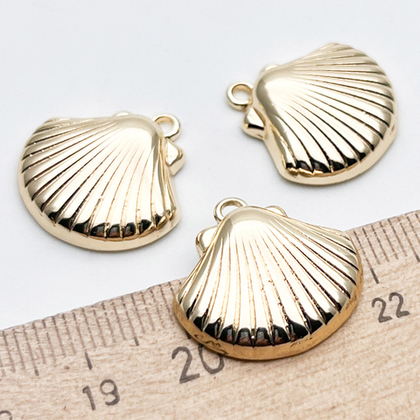 Подвеска Ракушка, цвет золото, размер 19*20 мм, цена за 1 шт