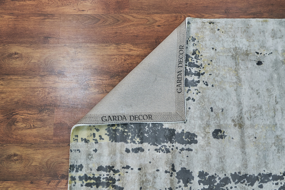 Ковер 200x300 см Garda Decor Ascona ручной работы вискоза коричнево-бежевый