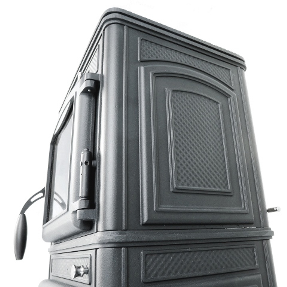 GUCHA Печь-камин чугунная LAVA PREMIUM (с плитой)