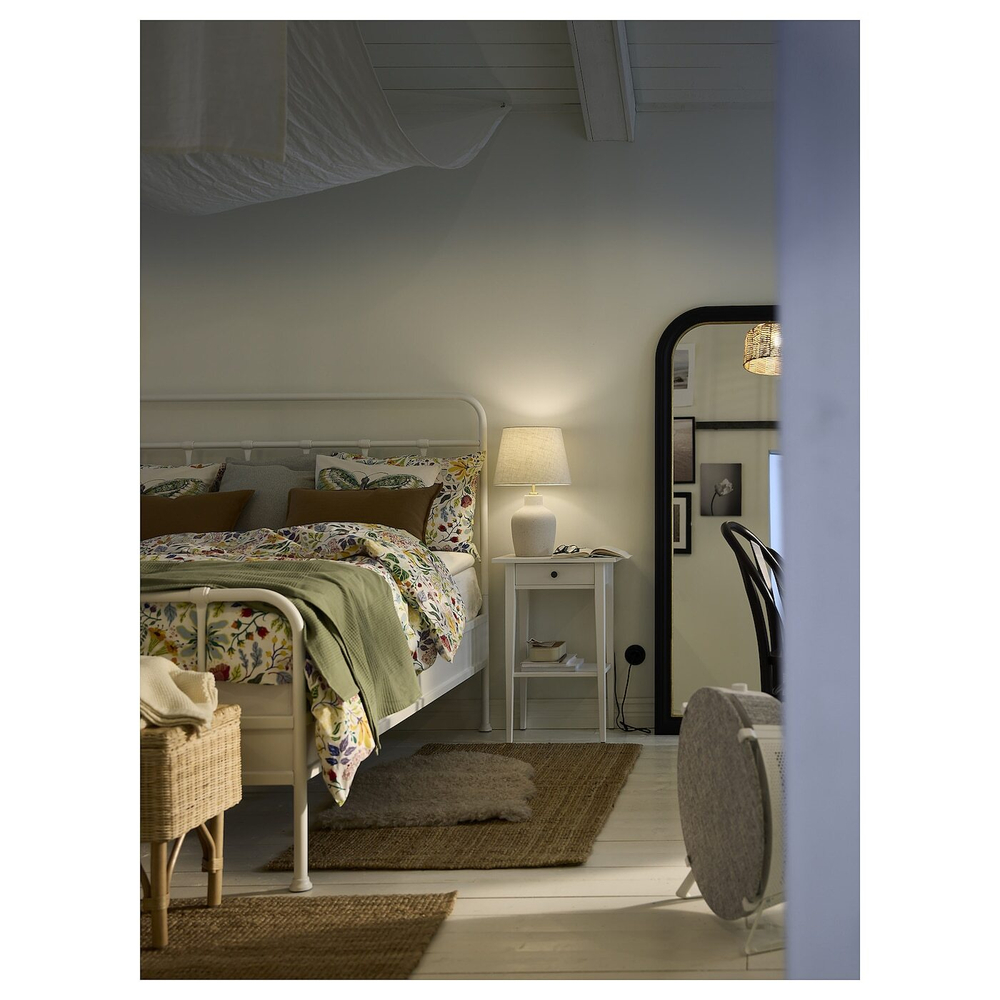 IKEA BLIDVÄDER  (ИКЕА БЛИДВÄДЕР)  -  Настольная лампа, кремовая керамика/бежевый, 50 см