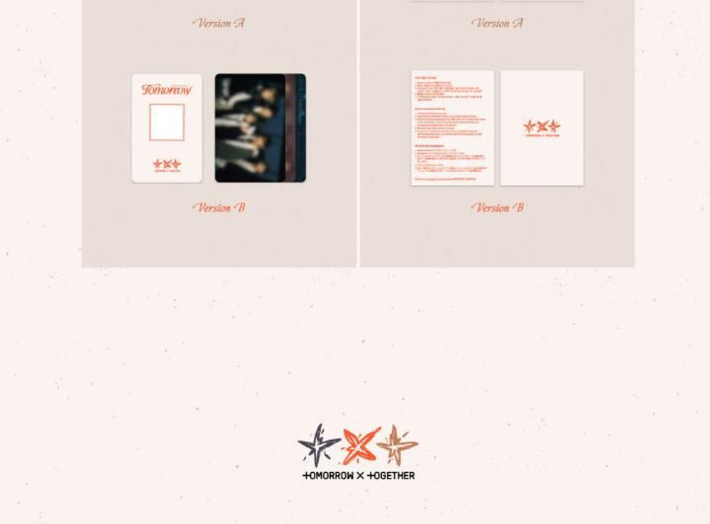 Альбом TXT - MINISODE 3: TOMORROW WVS ALBUMS 2 Version SET