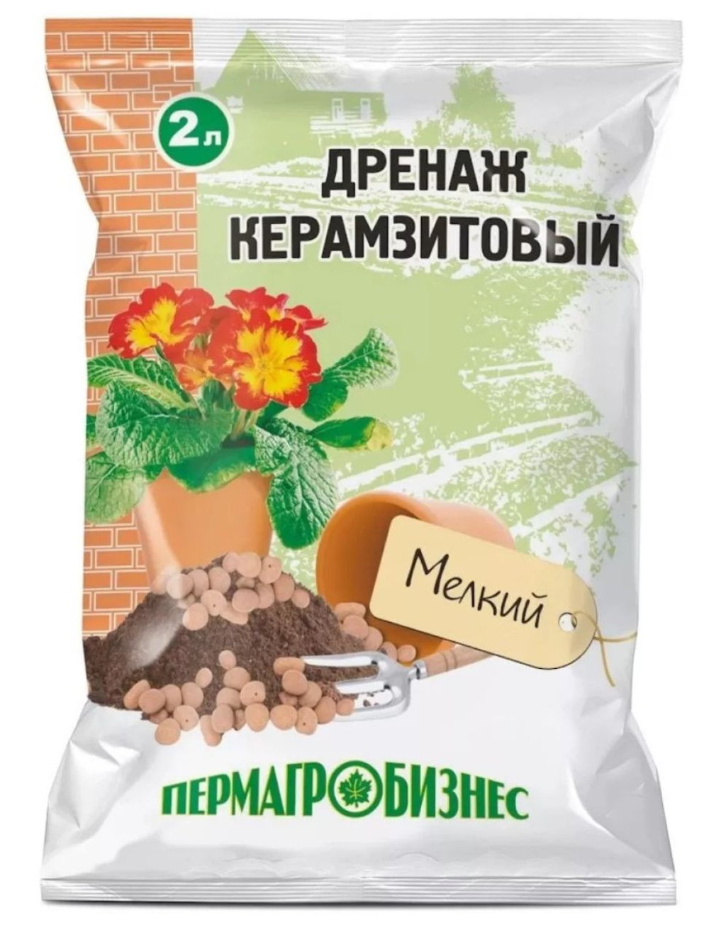 Дренаж керамзитовый мелкий фр 5-10мм, 2л