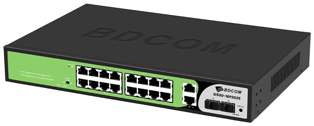 Коммутатор BDCOM S1500-16P2G2S