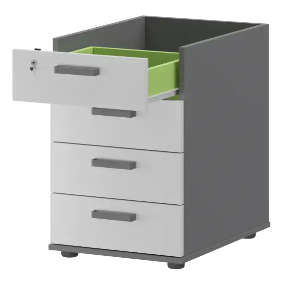 Корпус тумбы приставной с ЦЗ СМТ-4ПЦ   434x600x725 Смарт