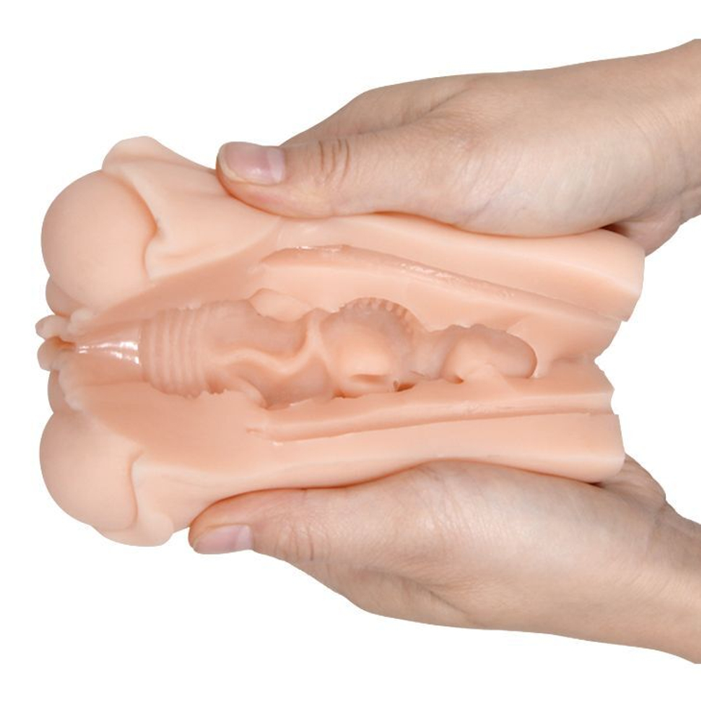 Мастурбатор-вагина без вибрации с имитацией юбки Cindy (Цвет: телесный)