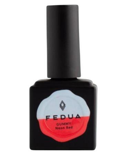 Gummy Neon Red - Неоновый красный камуфлирующая база гель-лак