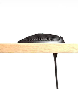 SHURE MX392BE/C плоский (поверхностный) конденсаторный кардиоидный микрофон, черный, крепление провода сквозь стол